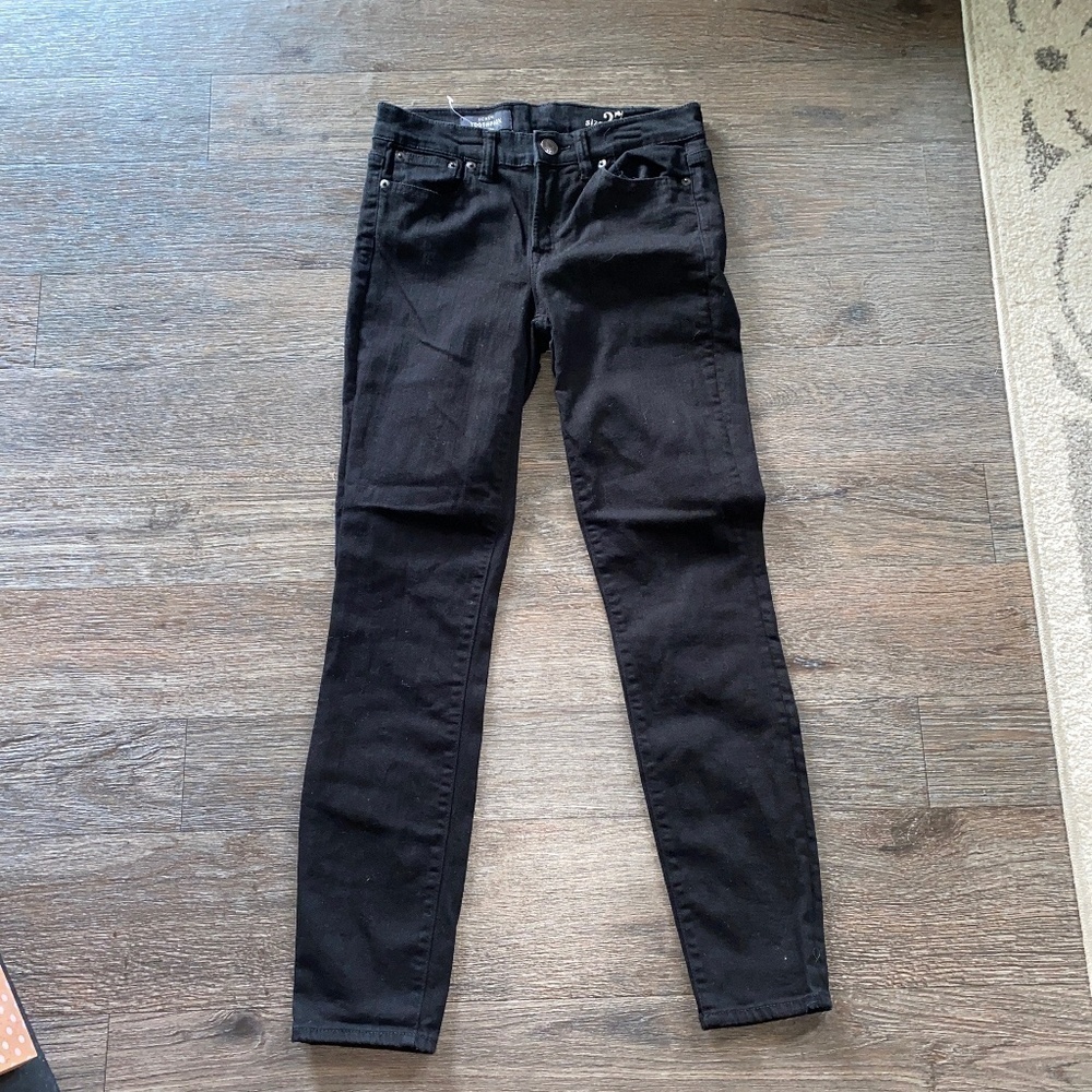 J Crew size 27 black jeans